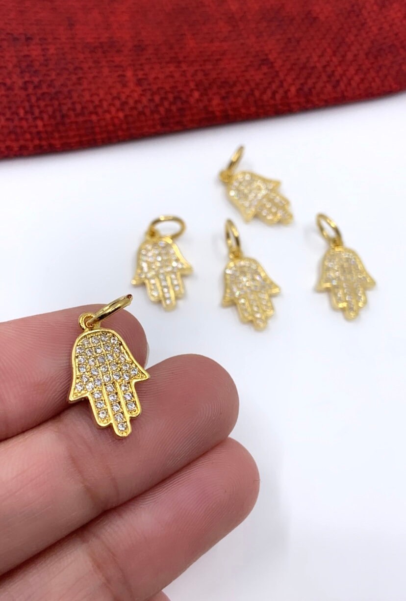 Gold Hamsa Protection Charm