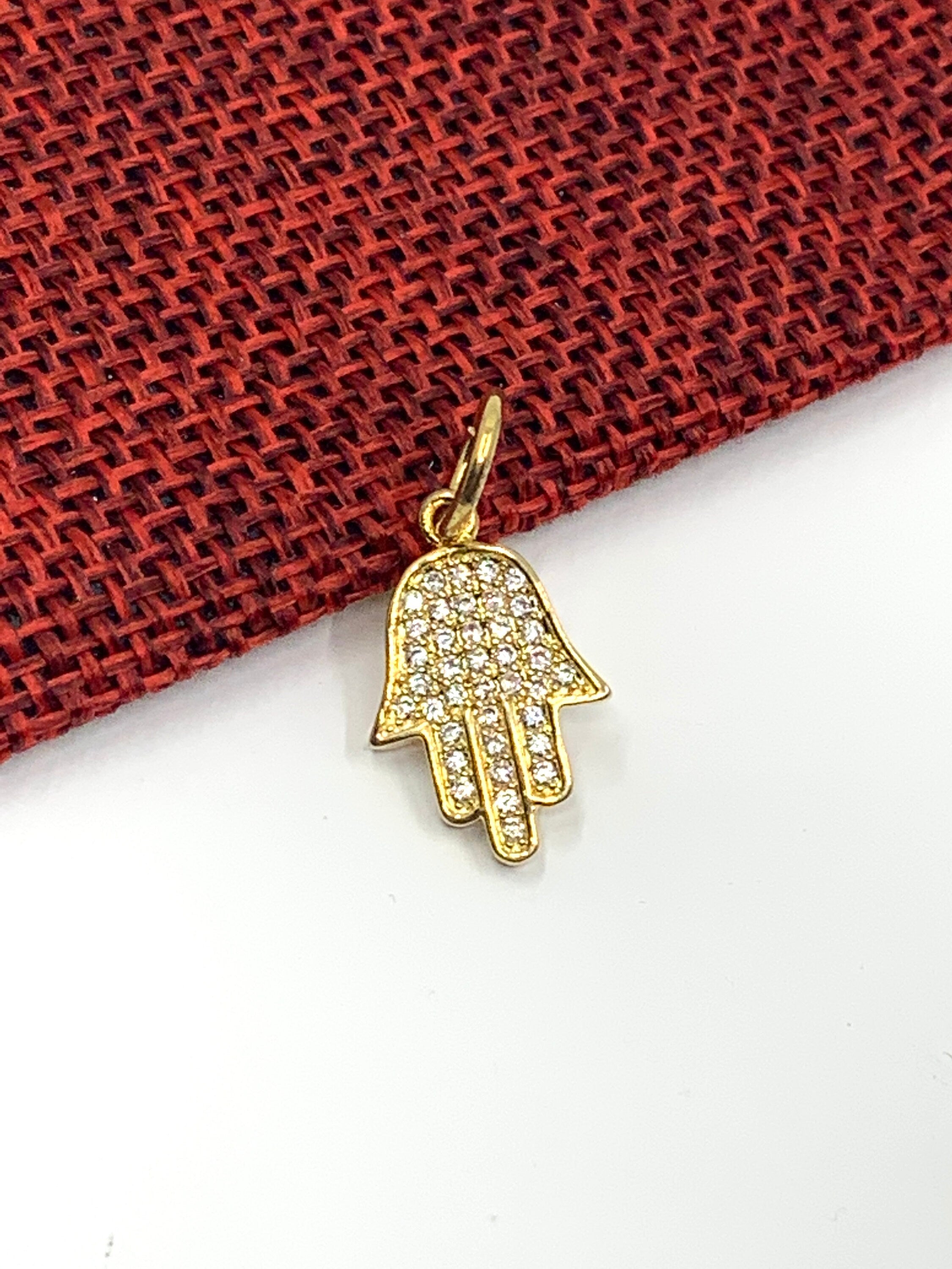 Gold Hamsa Protection Charm