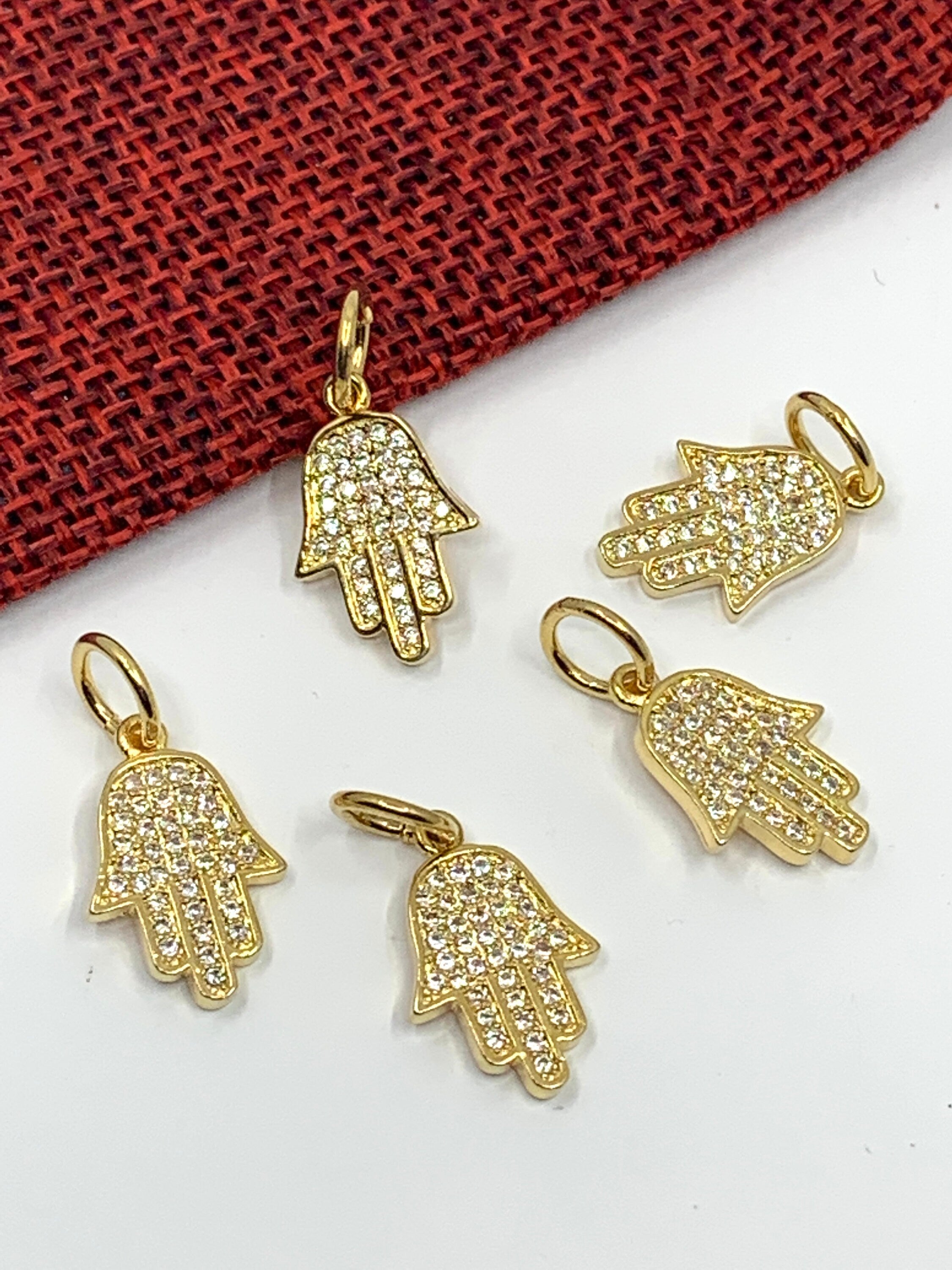 Gold Hamsa Protection Charm