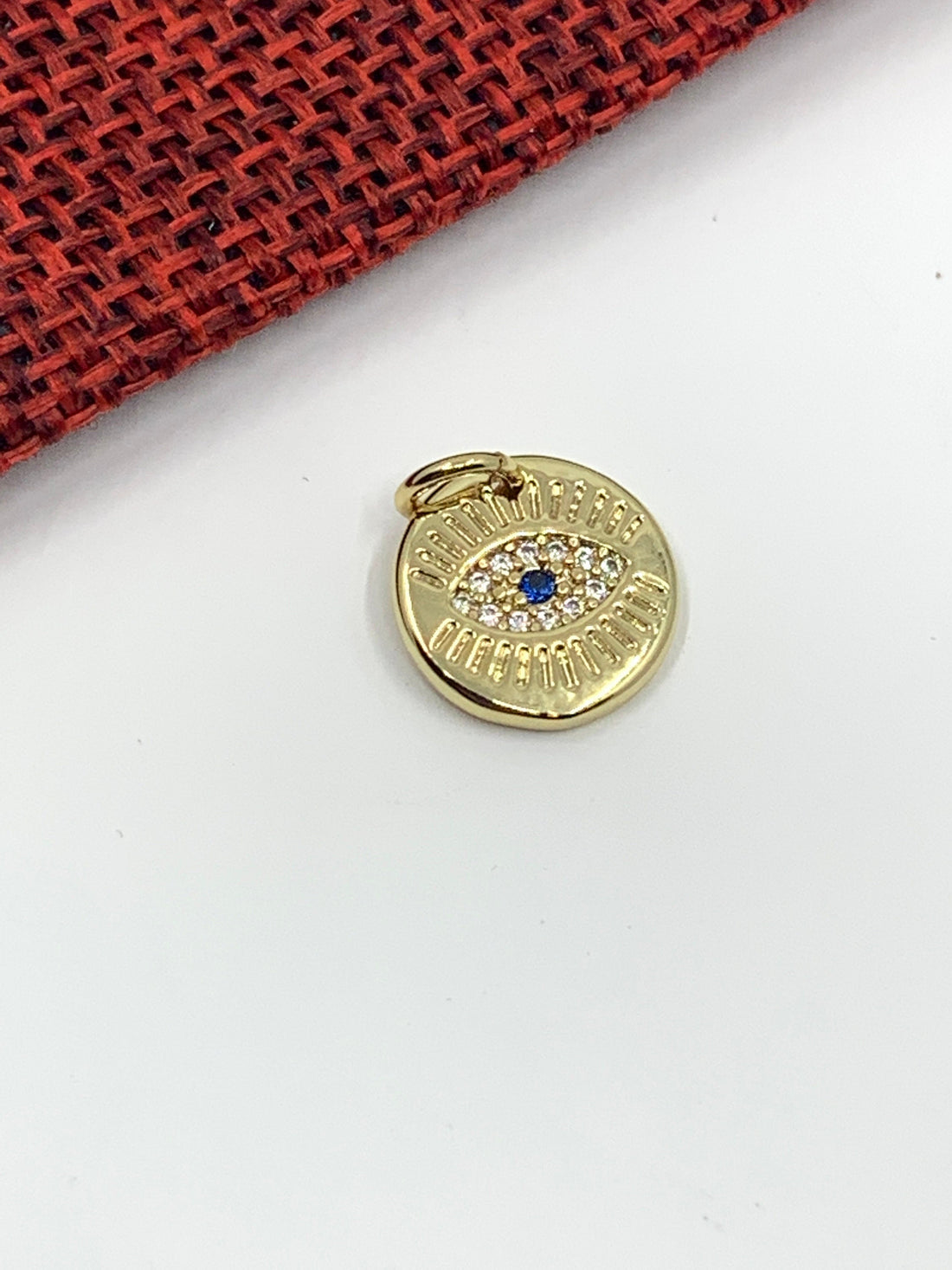 Simple Evil Eye Charm Engraved
