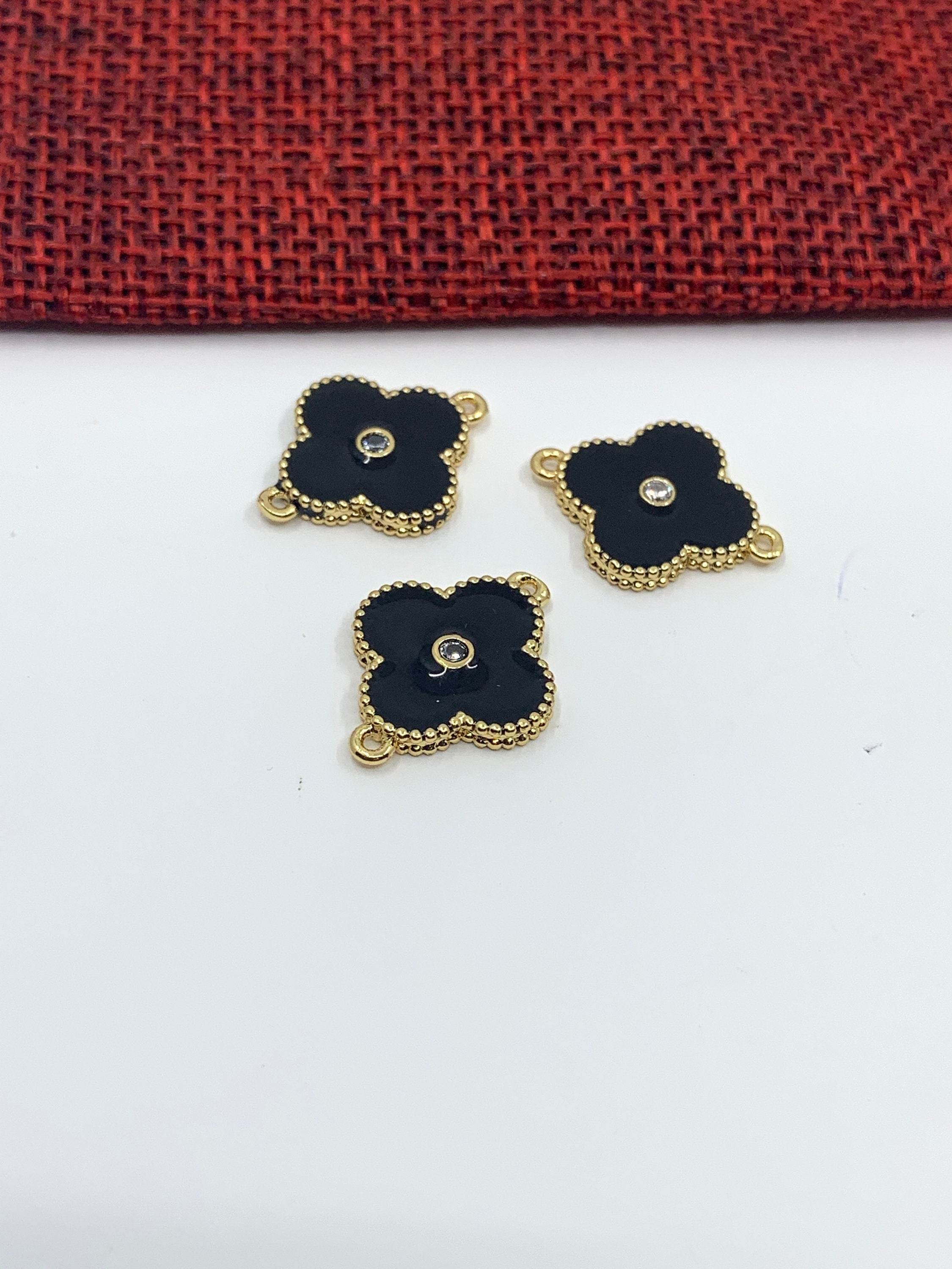 Enamel Clover Connector Charm | Bellaire Wholesale