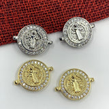 18k Gold Saint Benedict Connector