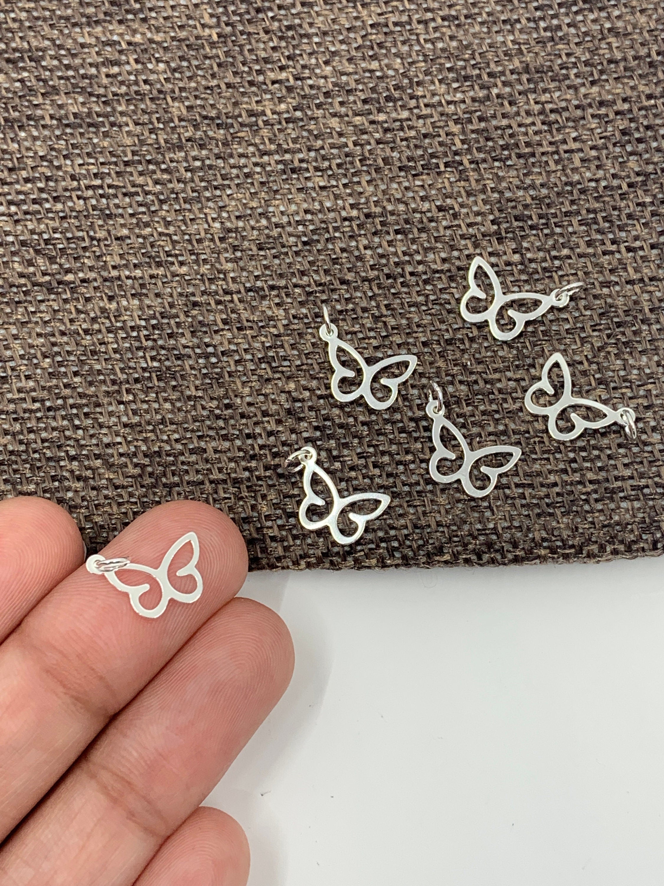 925 Sterling Silver Butterfly Charm