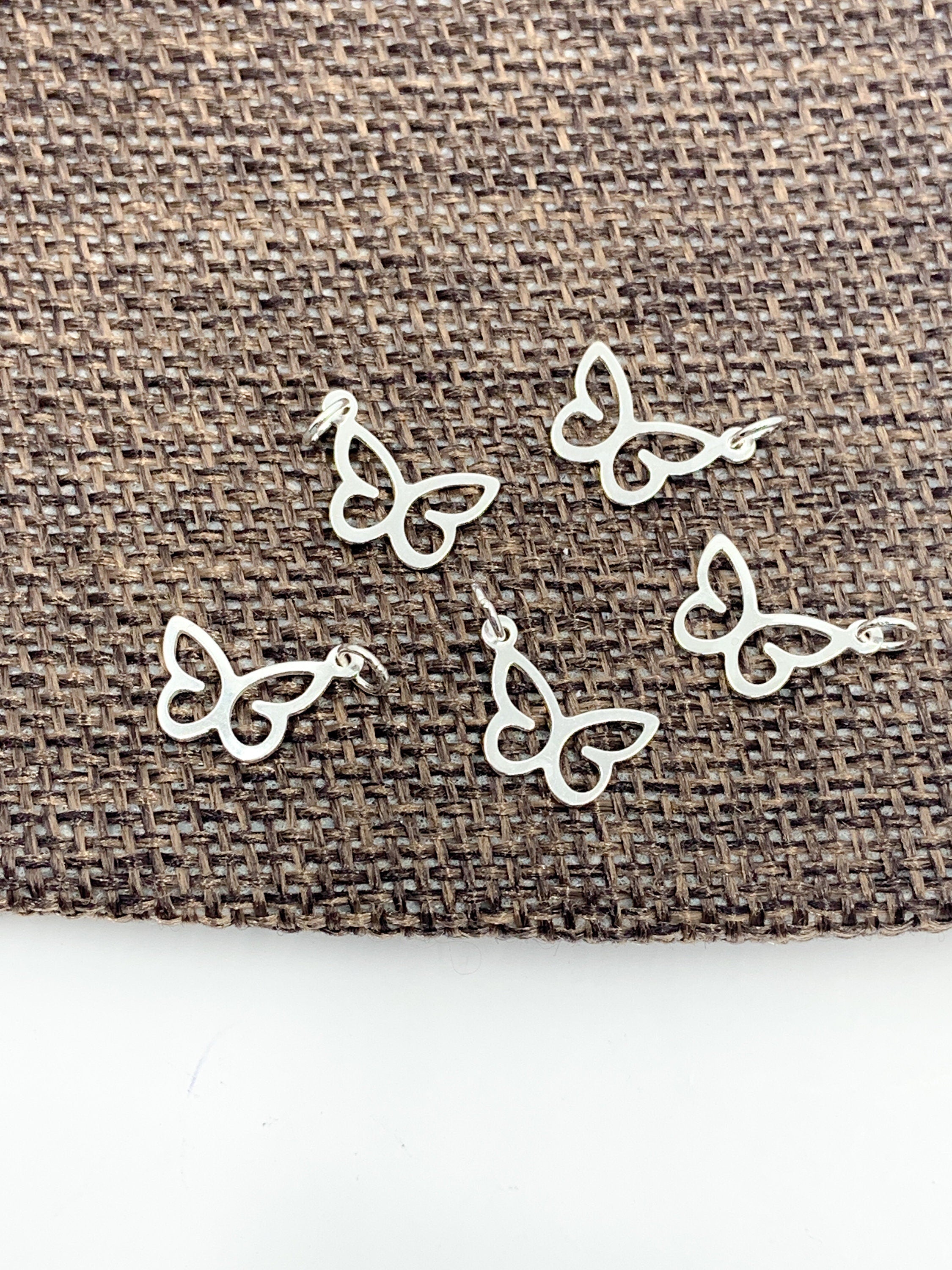 925 Sterling Silver Butterfly Charm
