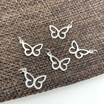 925 Sterling Silver Butterfly Charm