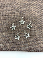 925 Sterling Silver Filigree Star Charm