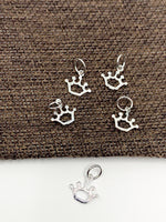 925 Sterling Silver Crown Charm