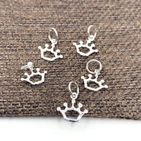 925 Sterling Silver Crown Charm