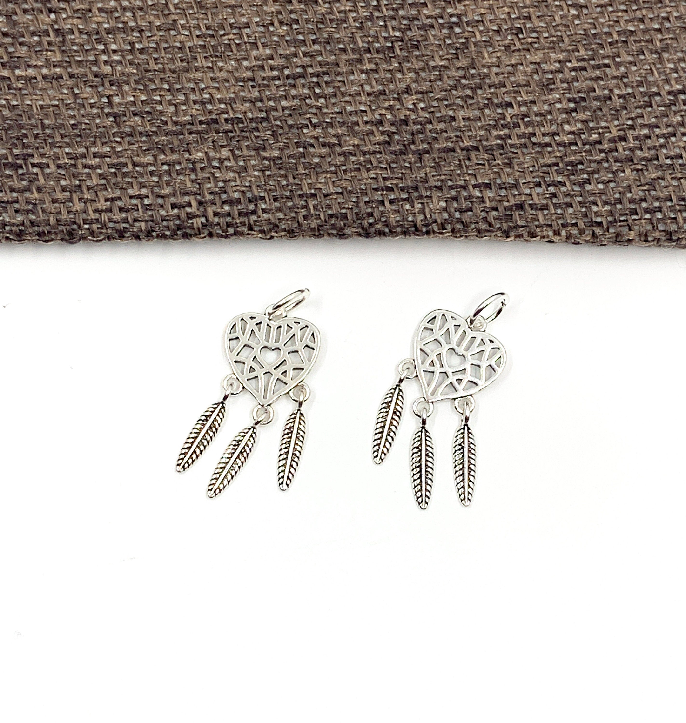 925 Sterling Silver Dreamcatcher Charm