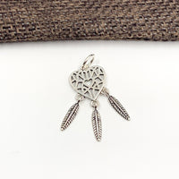 925 Sterling Silver Dreamcatcher Charm