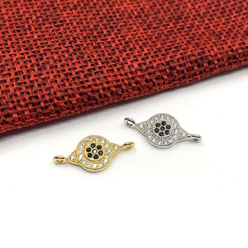 Evil Eye connector charm, 2 colors | Bellaire Wholesale