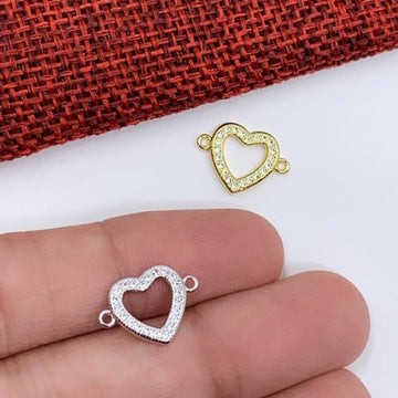Heart Symbol Charm Connector | Bellaire Wholesale
