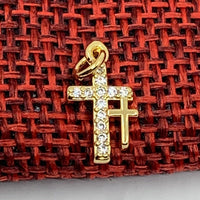 Double Cross Charm Pendant | Bellaire Wholesale