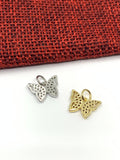 Butterfly Charm CZ, 2 colors | Bellaire Wholesale