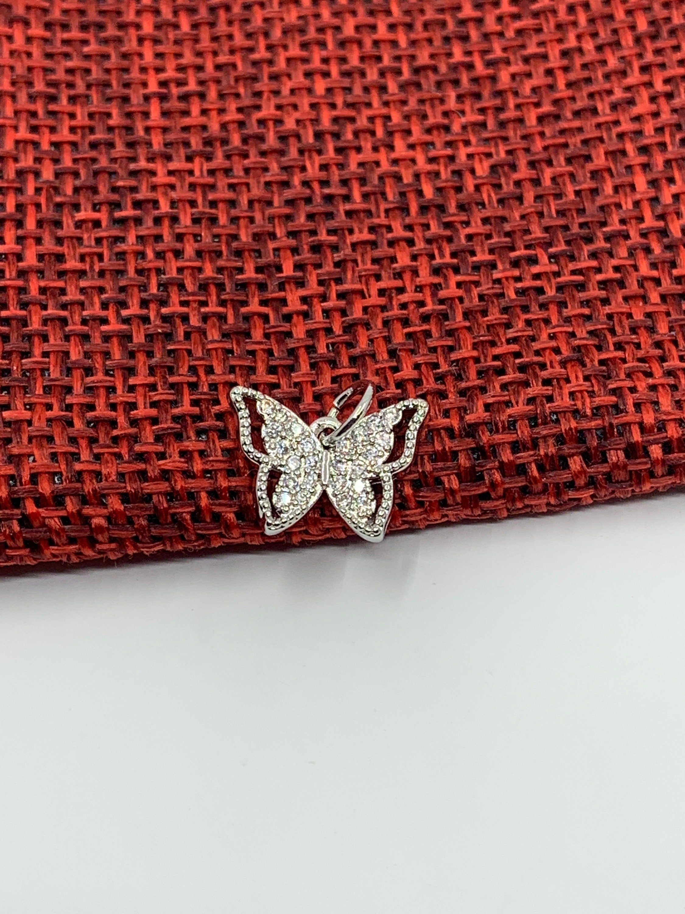 Butterfly Charm CZ, 2 colors | Bellaire Wholesale