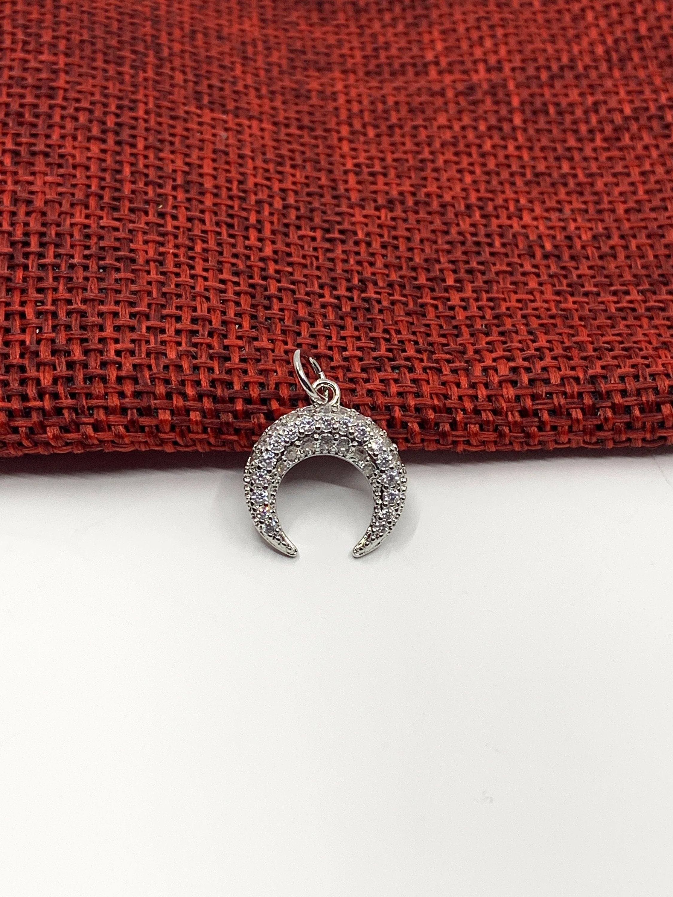Horn Crescent Pendant, 2 colors | Bellaire Wholesale