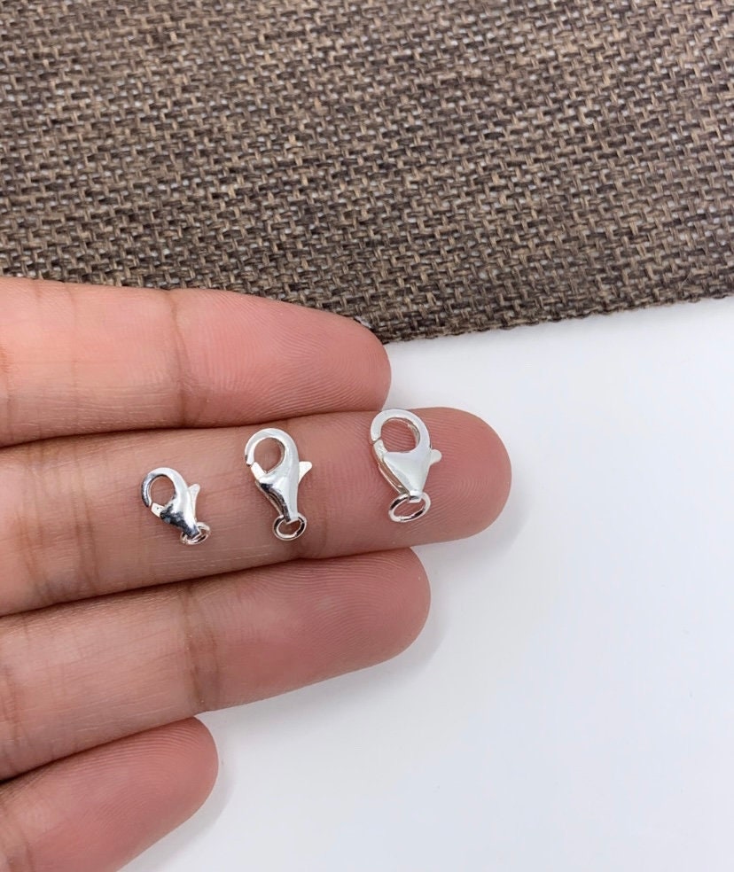 925 Sterling Silver Lobster Clasp, 3 sizes