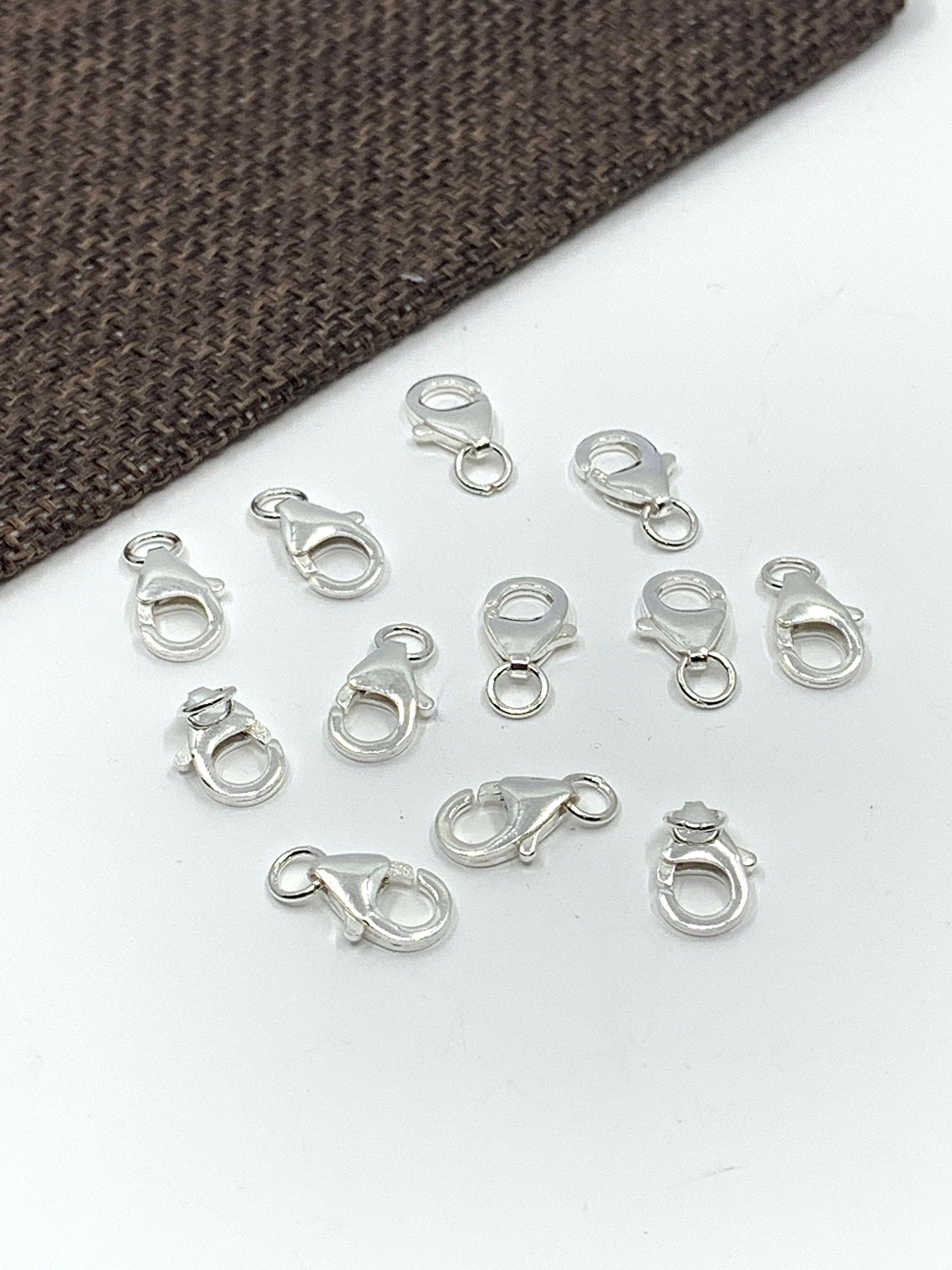 925 Sterling Silver Lobster Clasp, 3 sizes