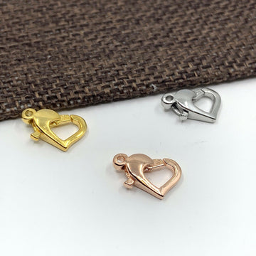 925 Sterling Silver Heart Lobster Clasp