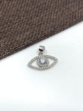 925 Sterling Silver Evil Eye CZ Pendant