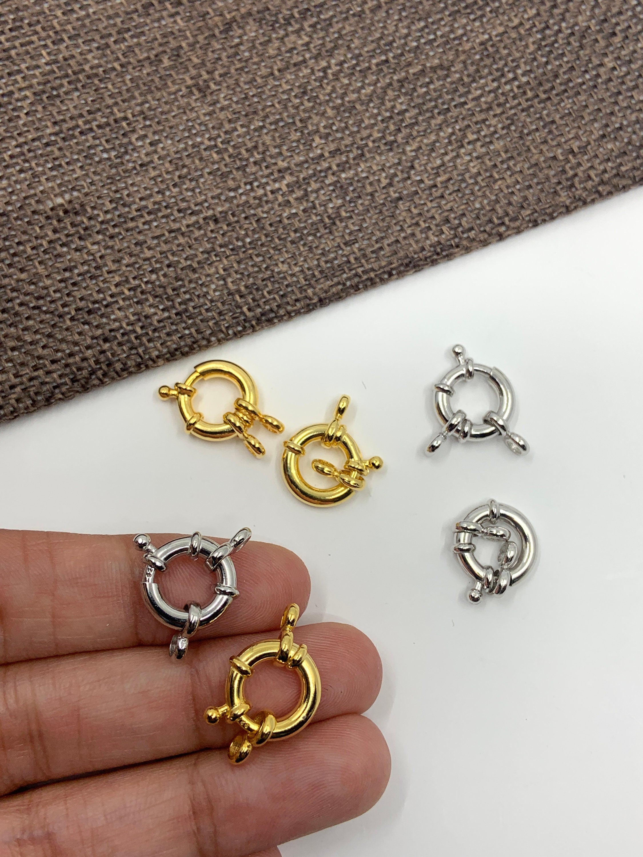 925 Sterling Silver Sailor's Lock, 12mm