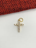 CZ Micro pave Gold/ Silver Cross pendant