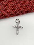 CZ Micro pave Gold/ Silver Cross pendant