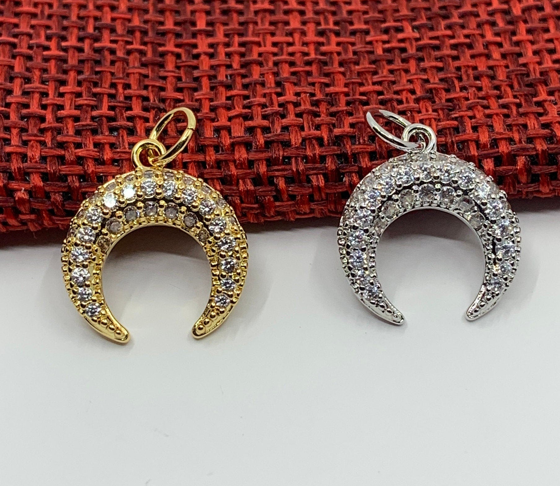 Horn Crescent Pendant, 2 colors | Bellaire Wholesale