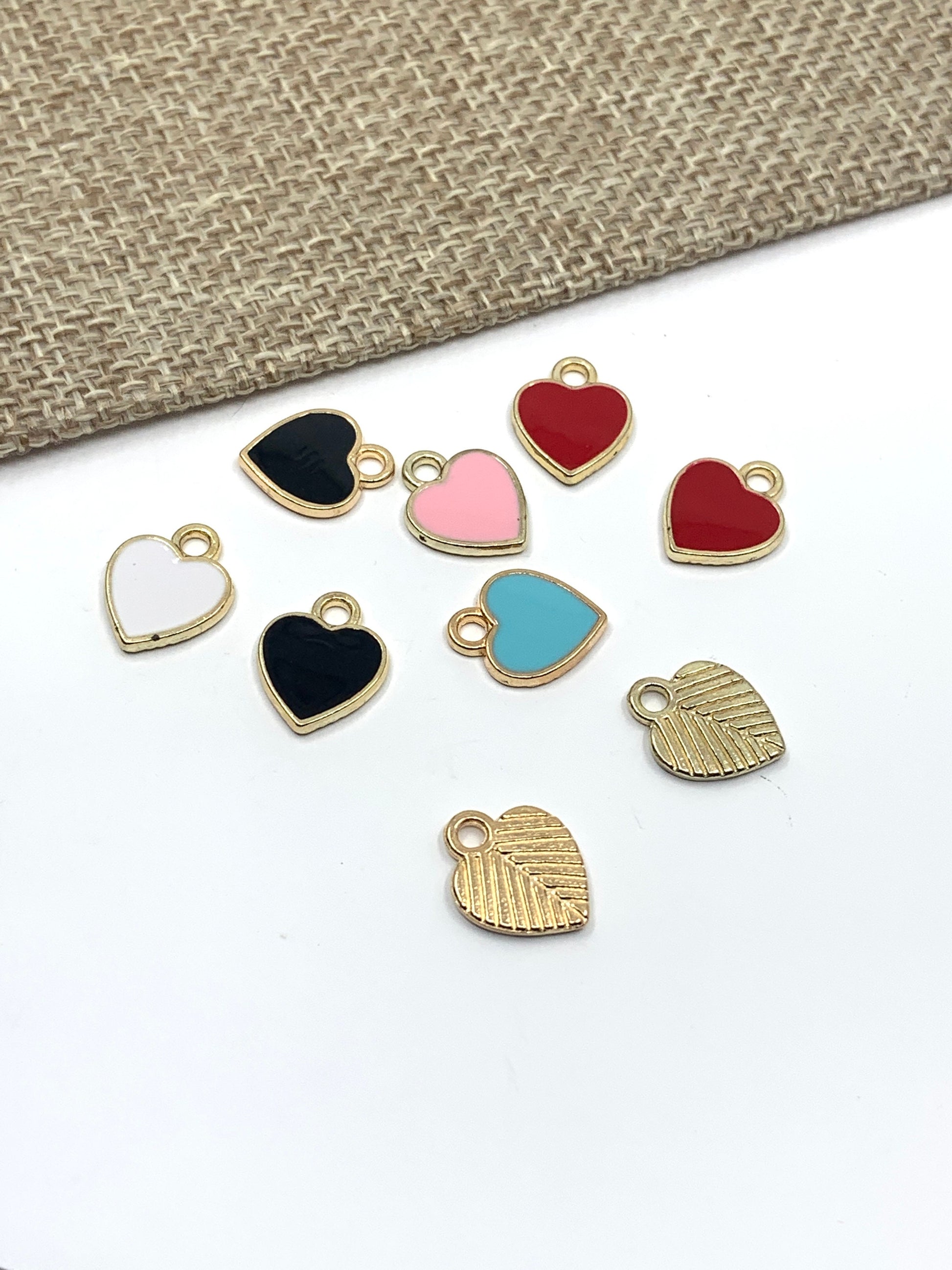 Enamel Colorful heart Charm | Bellaire Wholesale