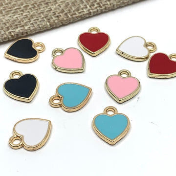 Enamel Colorful heart Charm | Bellaire Wholesale