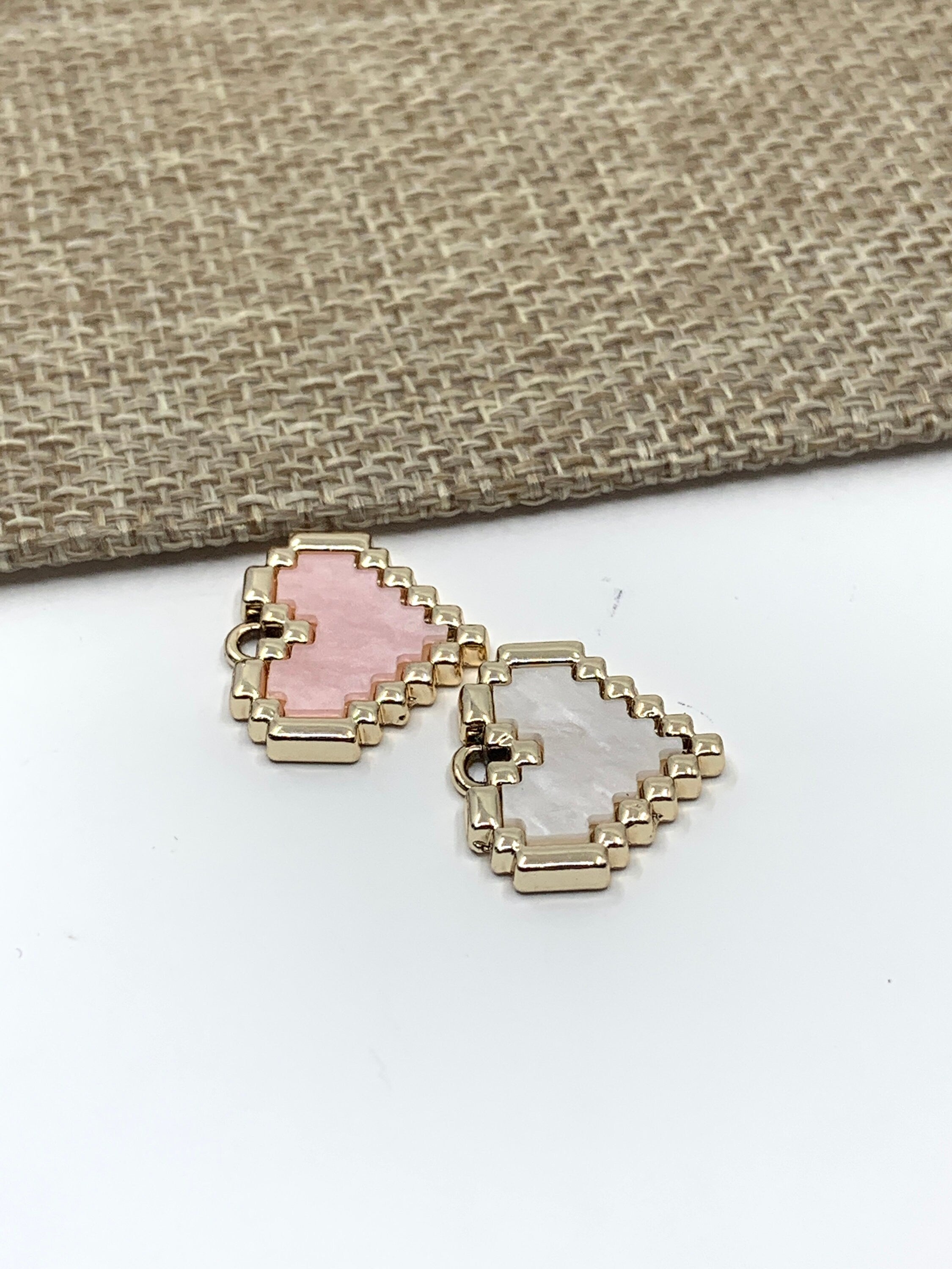 Pixel Heart Charm Pendant | Bellaire Wholesale