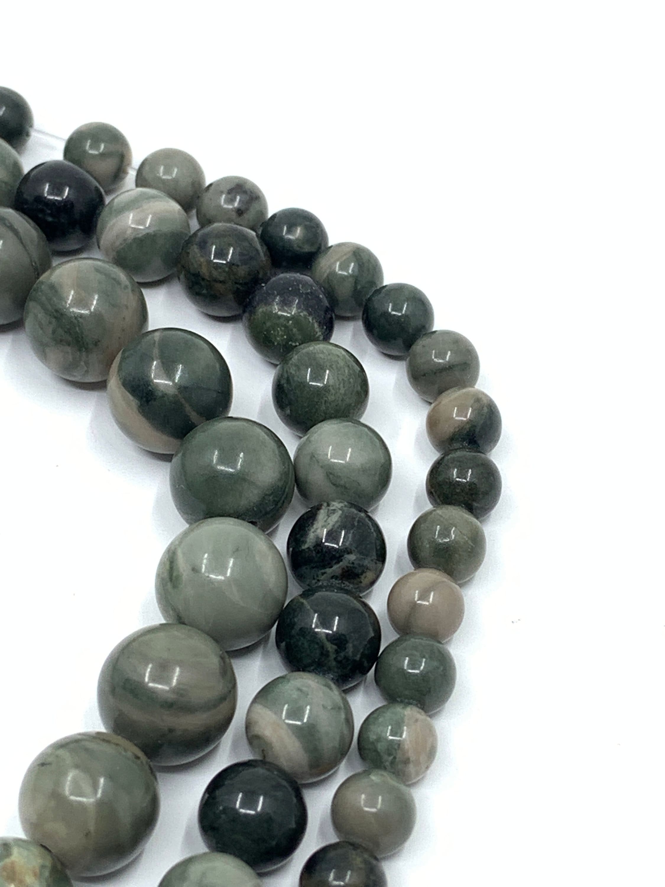 Green wood Jasper beads | Bellaire Wholesale