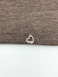 925 Sterling silver heart charm, 1pc | Bellaire Wholesale