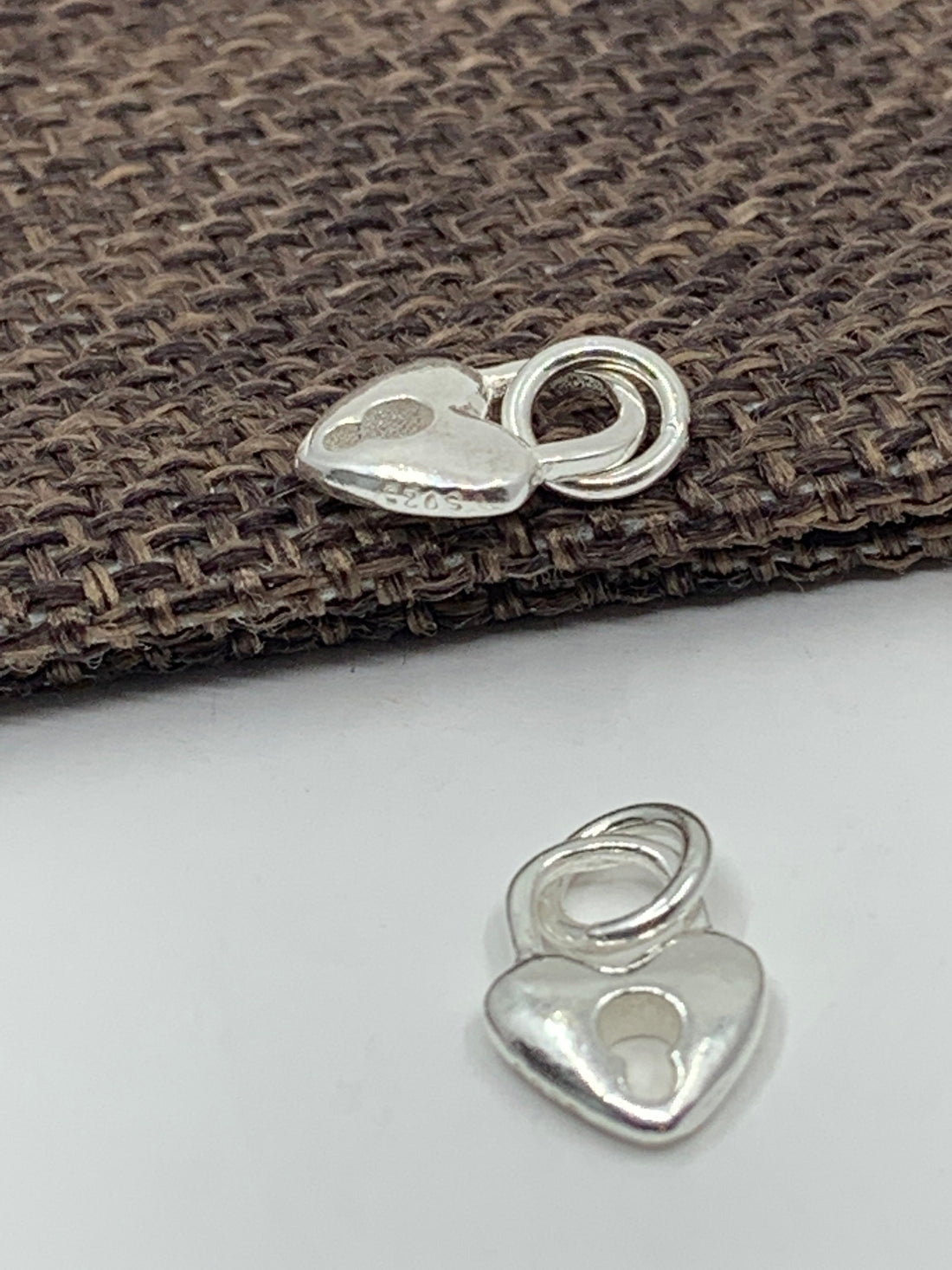 925 Sterling Silver Heart with Lock Charm | Bellaire Wholesale