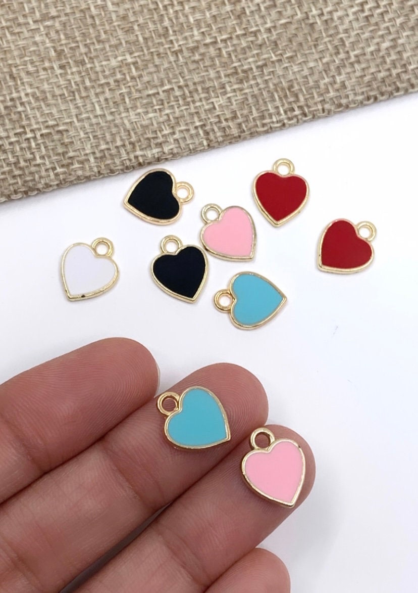 Enamel Colorful heart Charm | Bellaire Wholesale