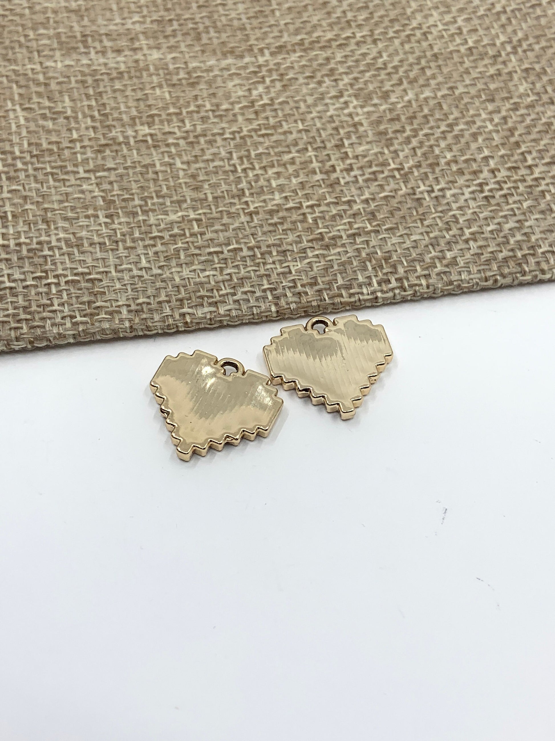 Pixel Heart Charm Pendant | Bellaire Wholesale