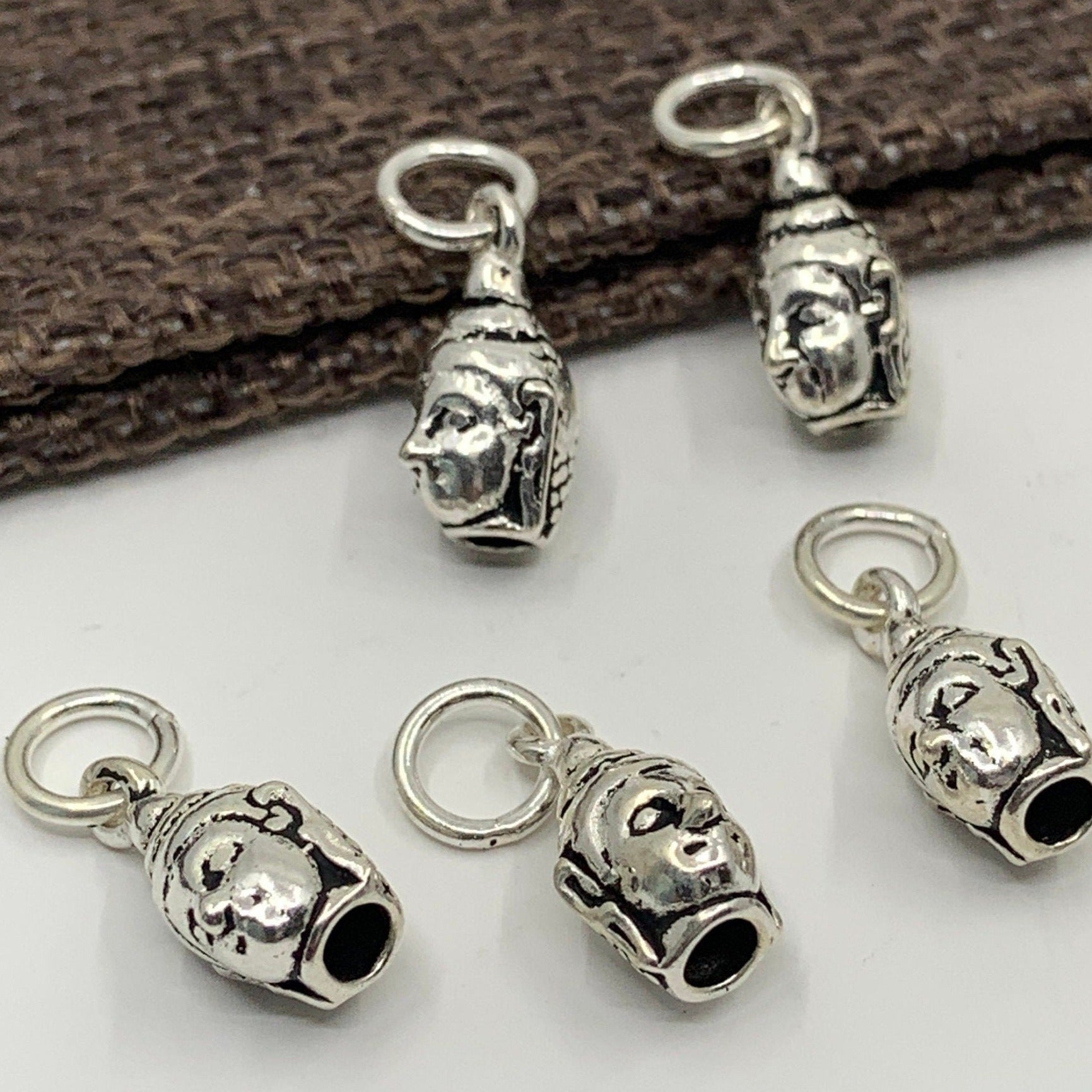 925 Sterling Silver Buddha Head Charm | Bellaire Wholesale