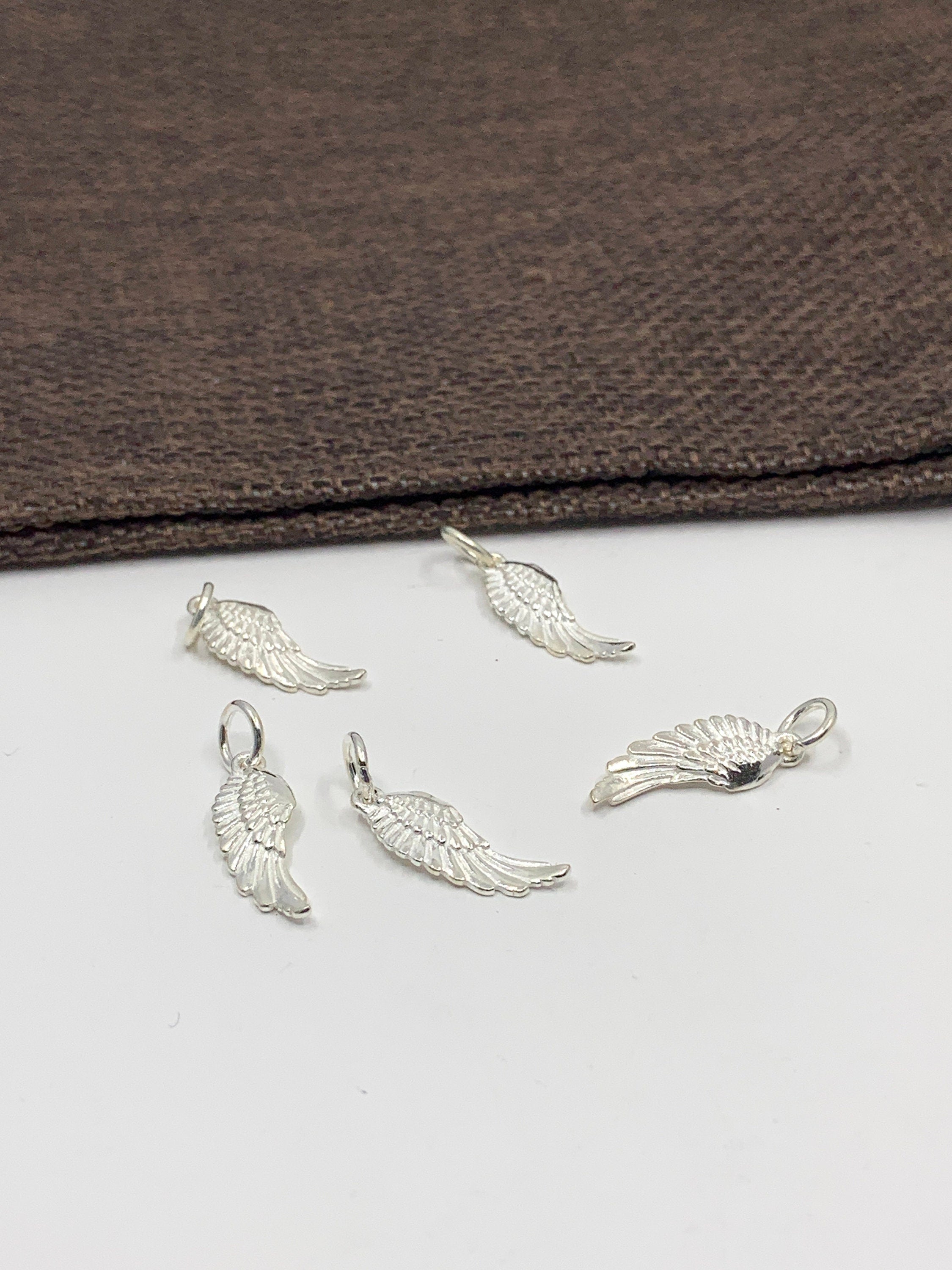 925 Sterling Silver Angel Wing Charm | Bellaire Wholesale
