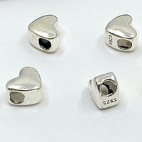 925 Sterling Silver Heart Beads | Bellaire Wholesale