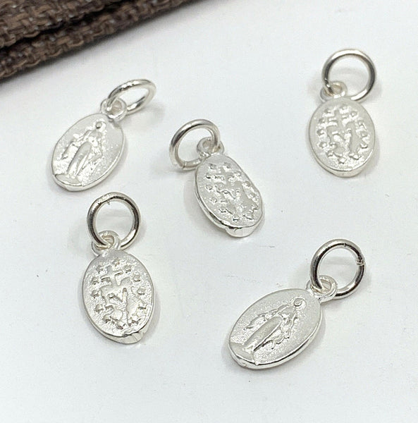 925 Silver Holy Mother Mary Charm | Bellaire Wholesale
