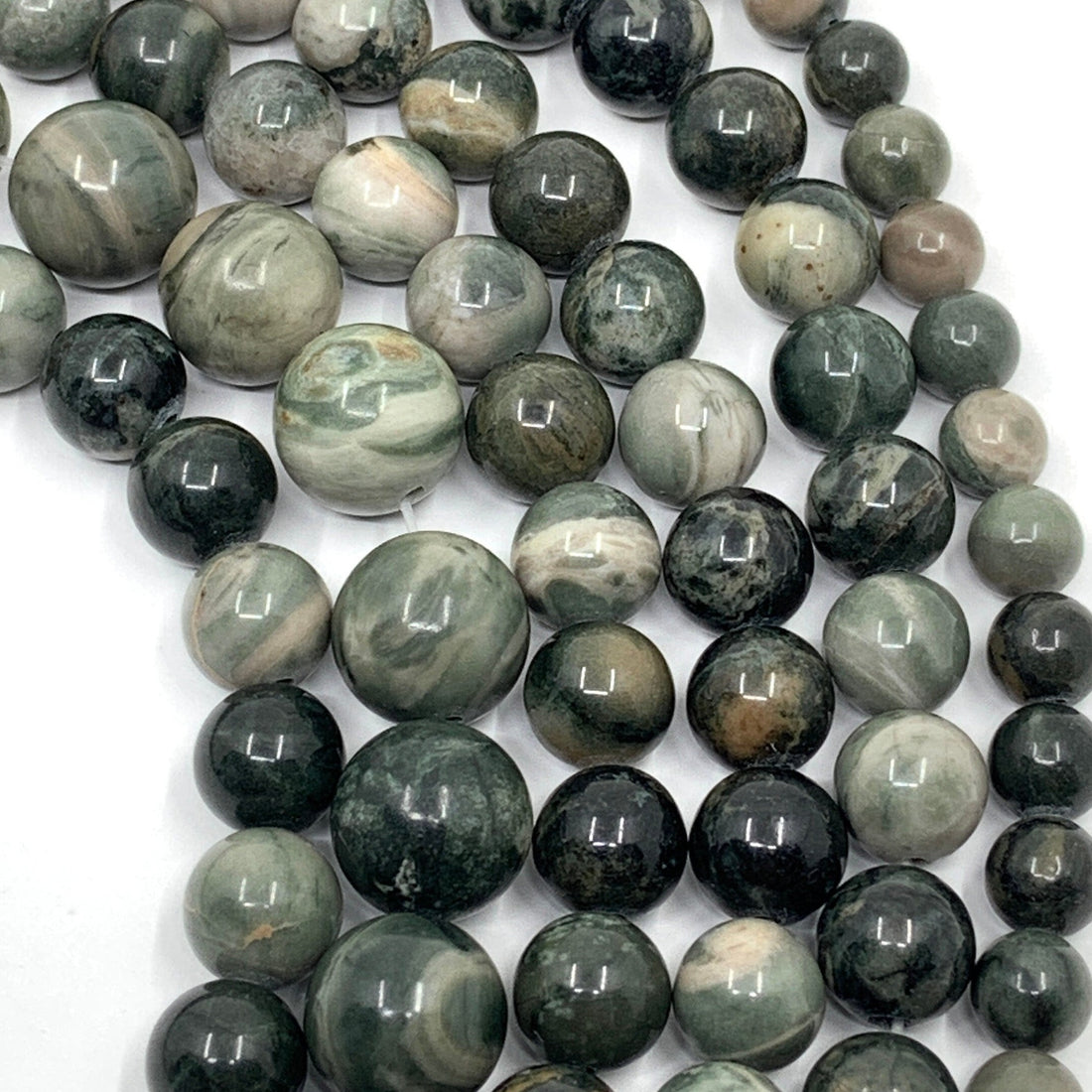 Green wood Jasper beads | Bellaire Wholesale