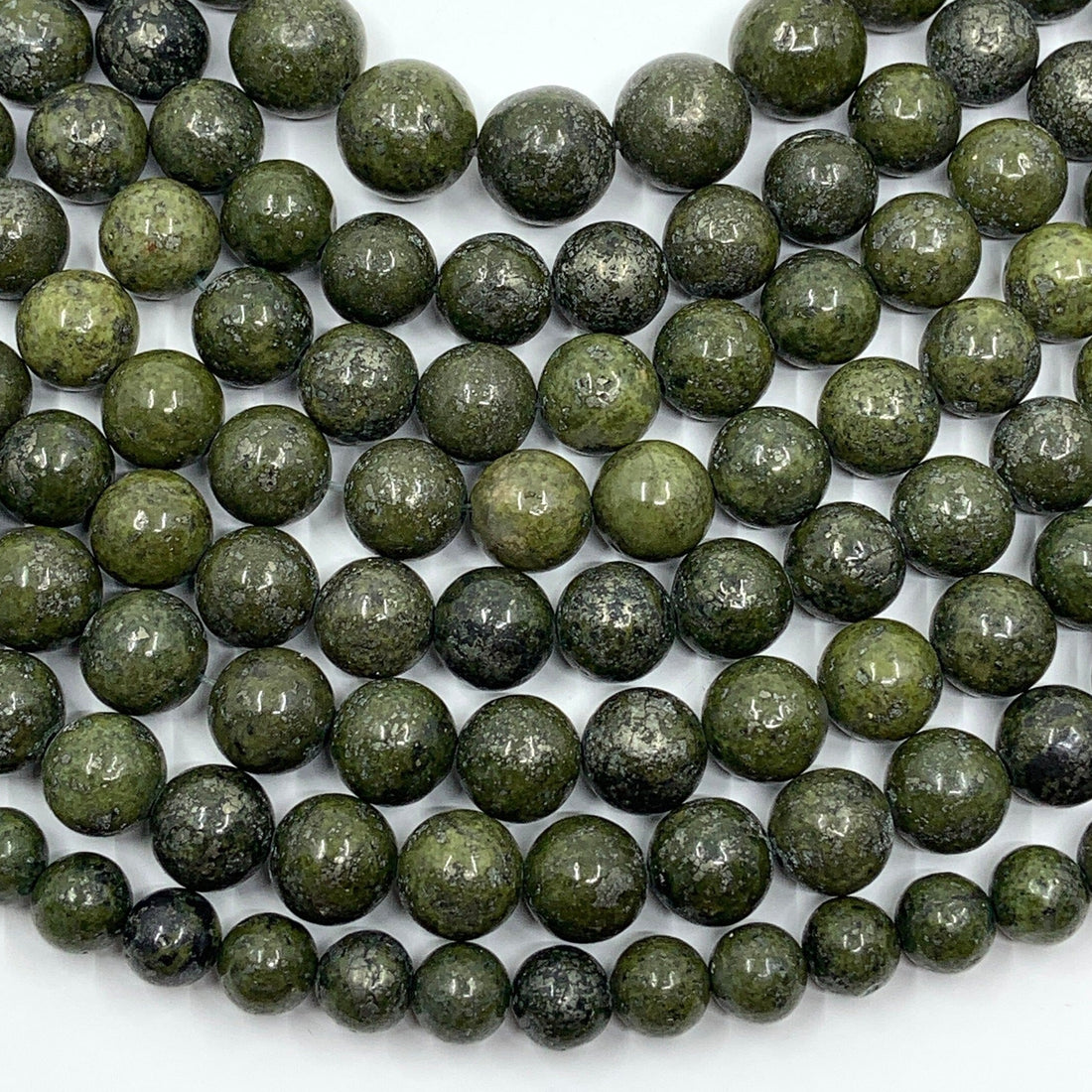 Forest green wood beads | Bellaire Wholesale