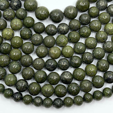 Forest green wood beads | Bellaire Wholesale