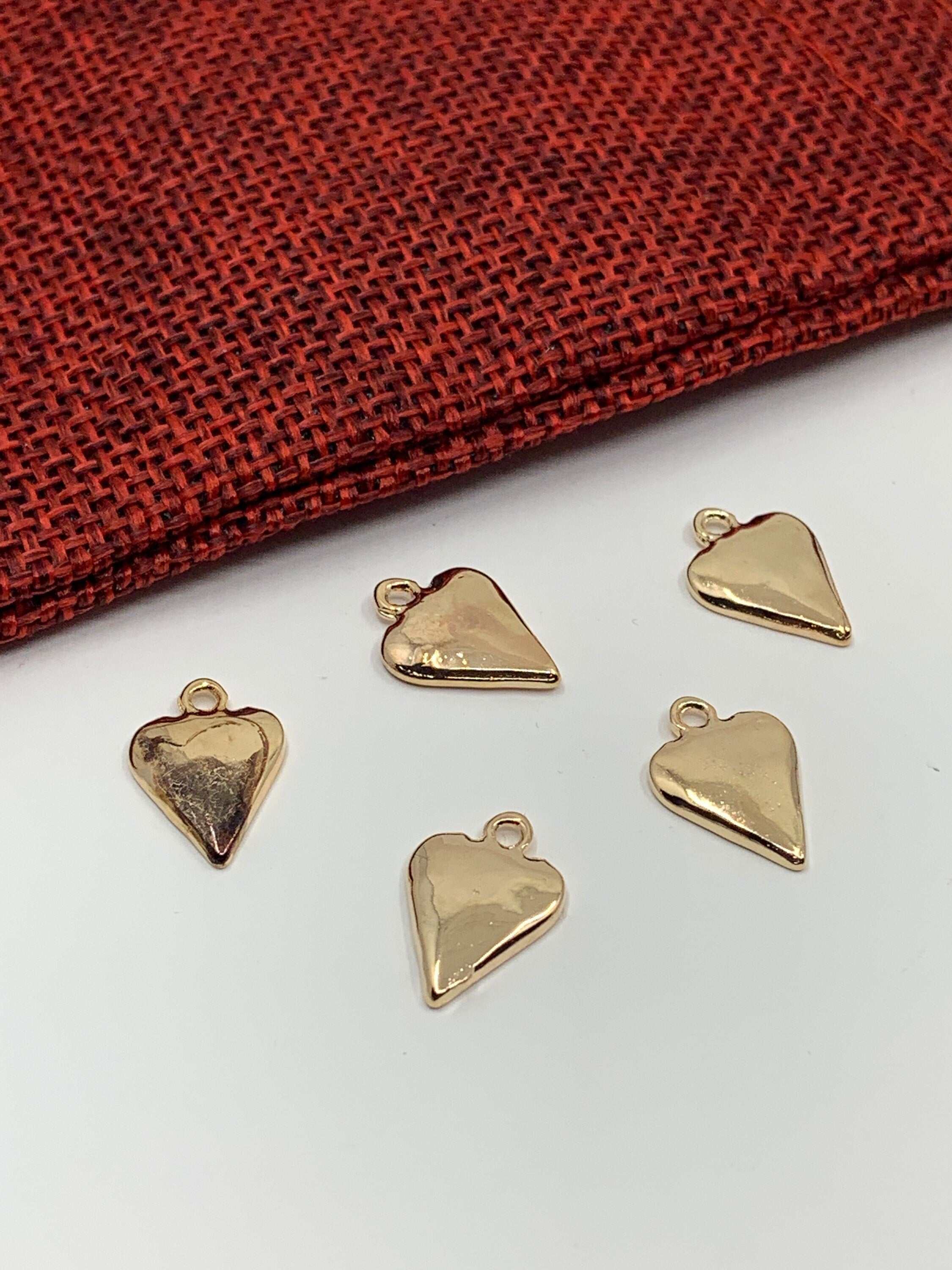 Long pointed Heart Charm