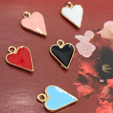 Long pointed Heart Charm