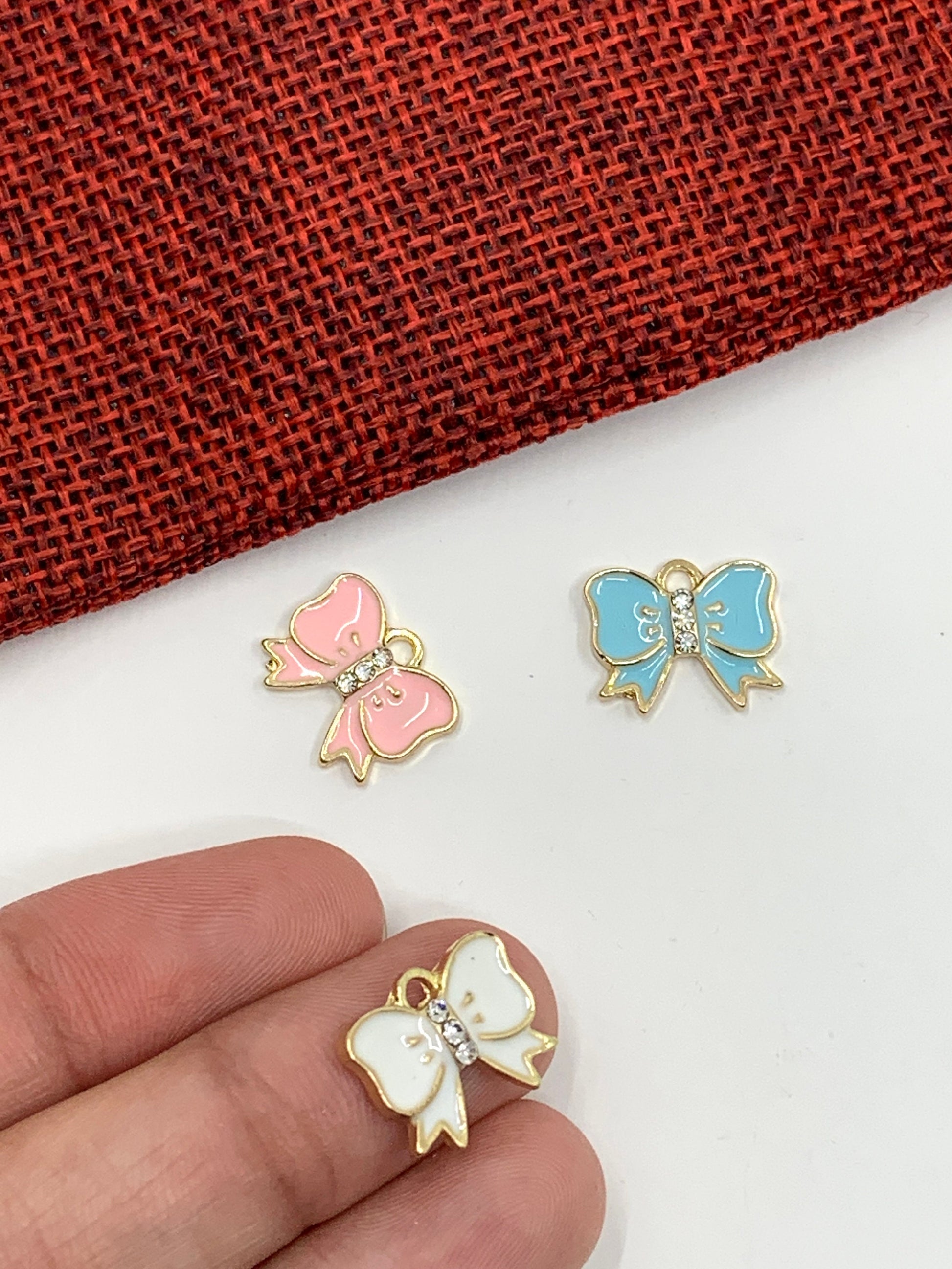 Enamel bow pendant | Bellaire Wholesale