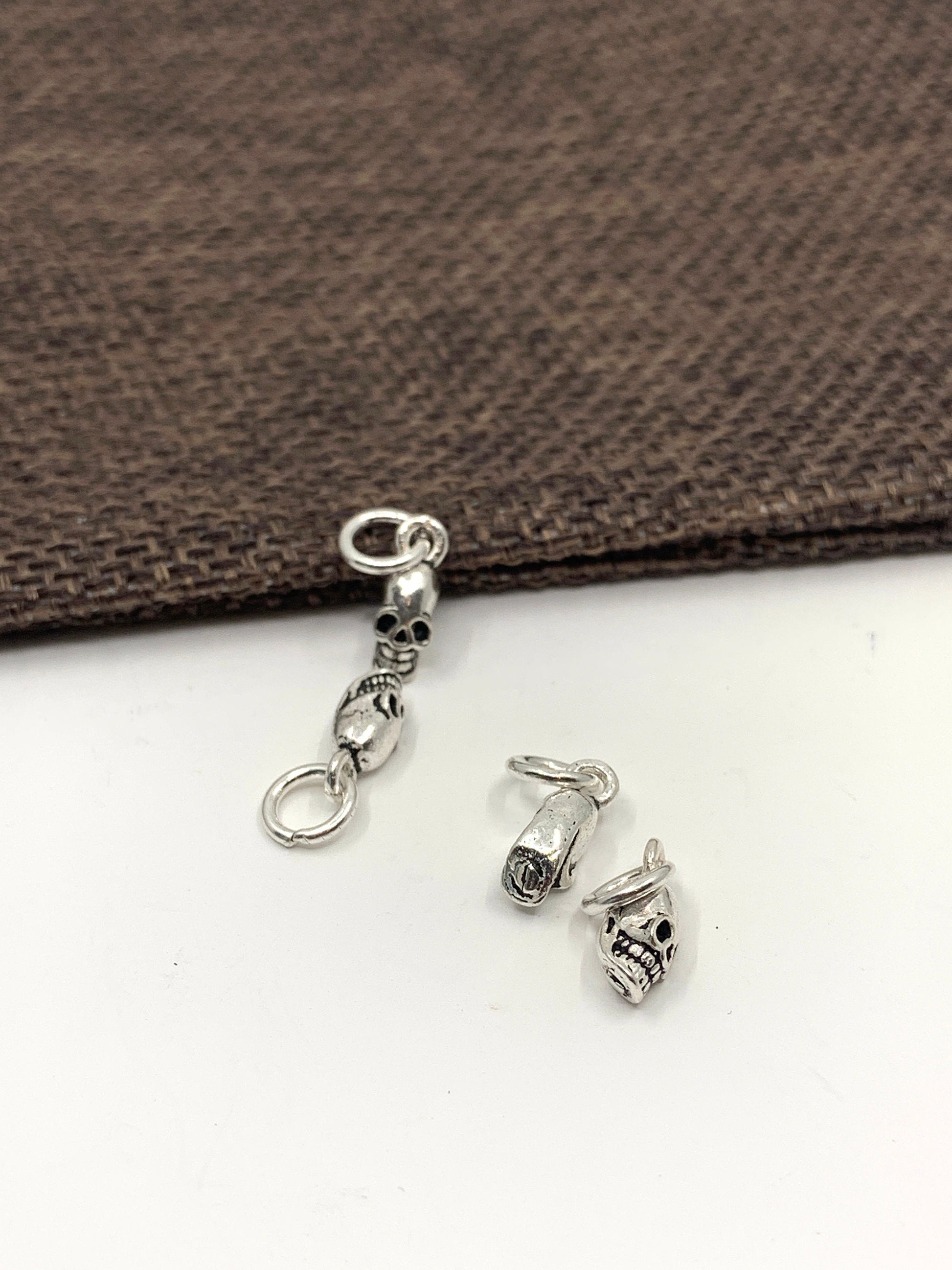 Tiny Skull Charms, 925 Sterling Silver | Bellaire Wholesale