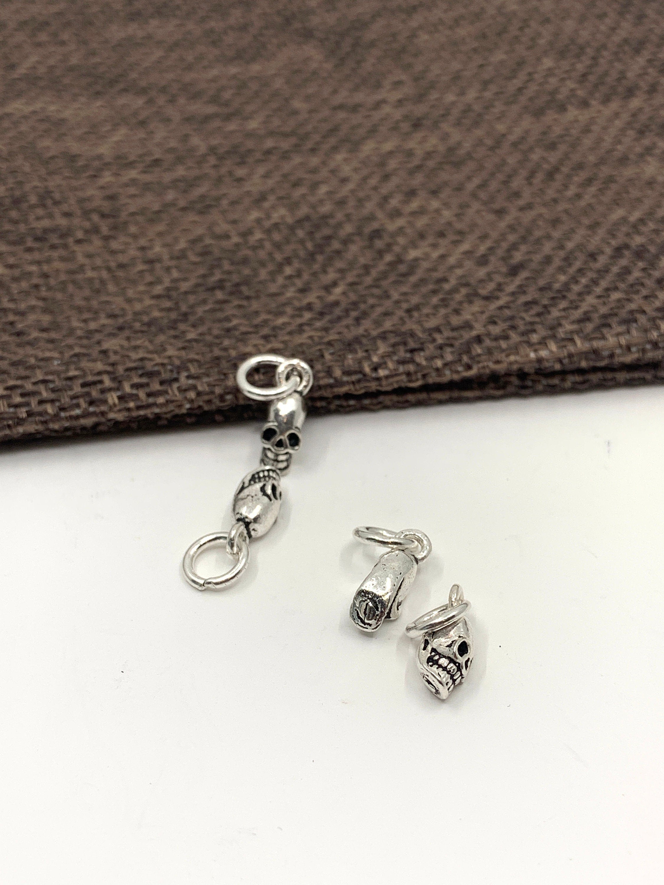 Tiny Skull Charms, 925 Sterling Silver | Bellaire Wholesale
