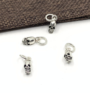 Tiny Skull Charms, 925 Sterling Silver | Bellaire Wholesale