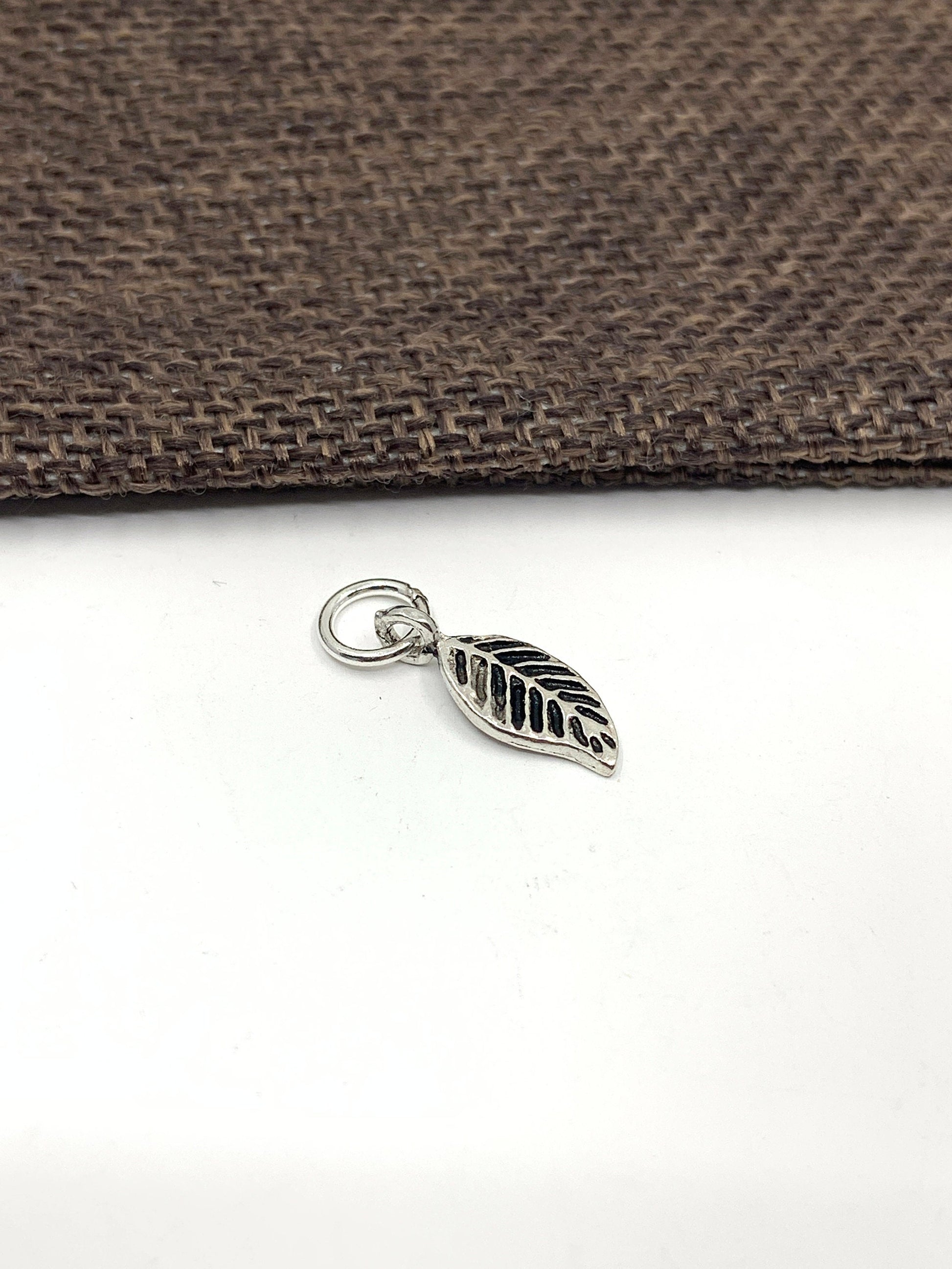Antique Silver Leaf Charm | Bellaire Wholesale